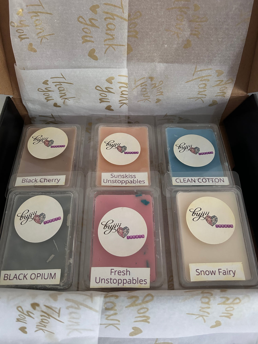 Box of 6 scented wax melts
